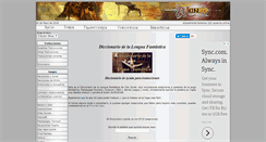 Desktop Screenshot of diccionario.clandlan.net
